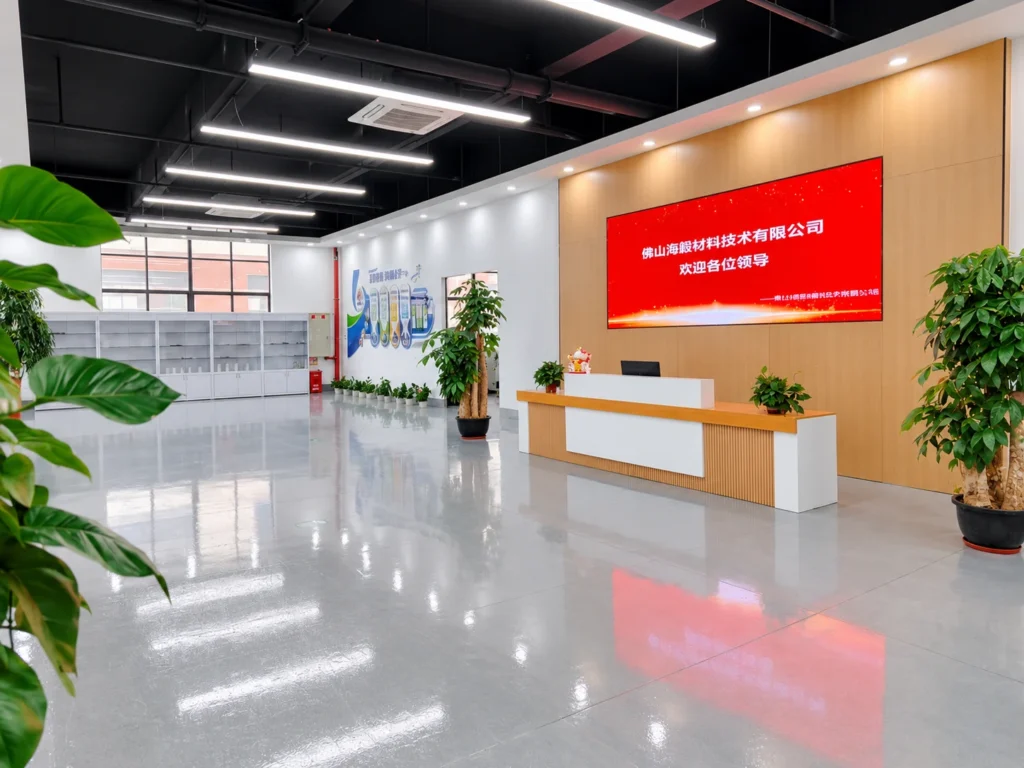 Reception area at HAIYI’s factory in Foshan